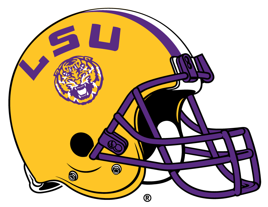 LSU Tigers 2014-Pres Helmet Logo iron on transfers for clothing